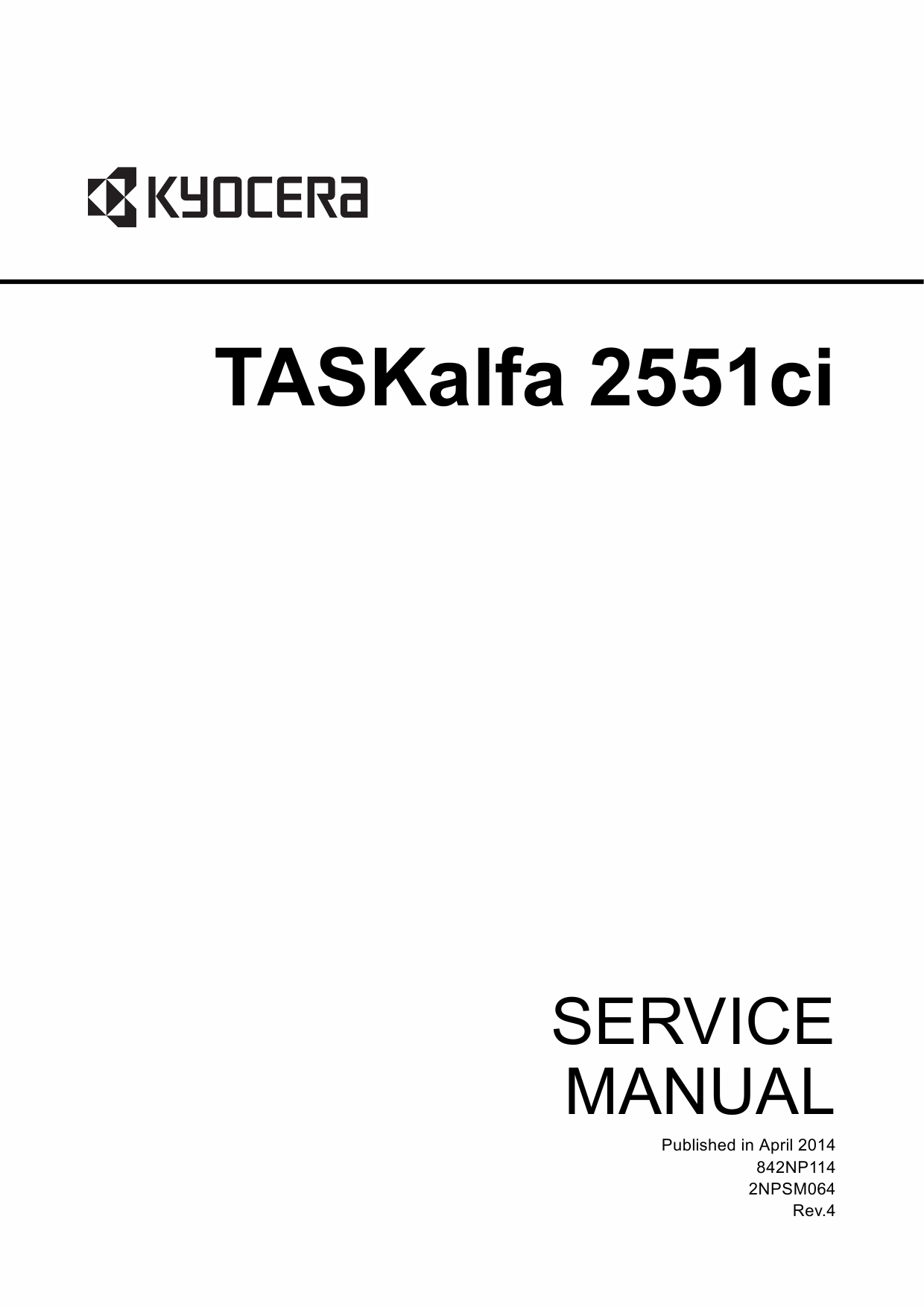 KYOCERA ColorMFP TASKalfa-2551ci Service Manual-1